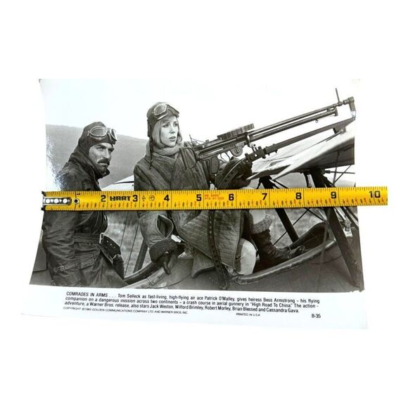 Tom Selleck & Bess Armstrong "High Road To China" Vintage Movie Promo Photo VTG - Picture 4 of 5